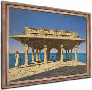 Evening On A Lake A Pavilion On The Marble Embankment In Rajnagar By Vasily Vereshchagin