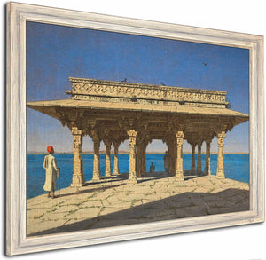 Evening On A Lake A Pavilion On The Marble Embankment In Rajnagar By Vasily Vereshchagin