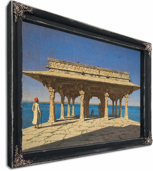 Evening On A Lake A Pavilion On The Marble Embankment In Rajnagar By Vasily Vereshchagin