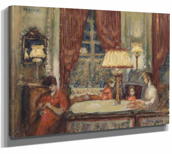 Pierre Bonnard Evening Under The Lamps By Pierre Bonnard