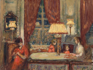 Pierre Bonnard Evening Under The Lamps By Pierre Bonnard