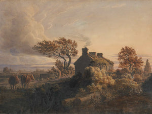 Cornelius Varley Evening By Cornelius Varley