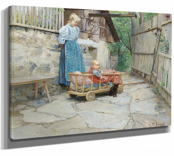 Gustav August Hessl Excursion In The Handcart By Gustav August Hessl