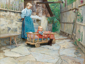 Gustav August Hessl Excursion In The Handcart By Gustav August Hessl