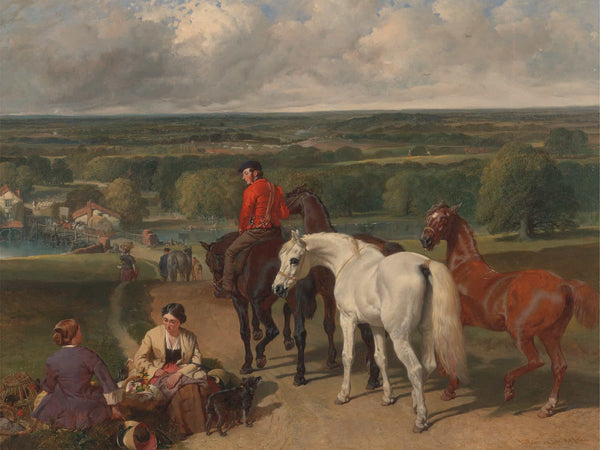 John Frederick Herring Snr Exercising The Royal Horses By John Frederick Herring Snr