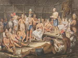 John Lewis Krimmel Exhibition Of Indian Tribal Ceremonies At The Olympic Theater Philadelphia (1811–ca 1813) By John Lewis Krimmel