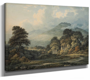 Extensive Landscape With Distant Mountains By John Glover