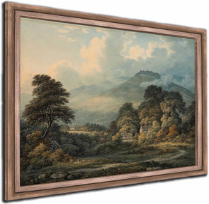 Extensive Landscape With Distant Mountains By John Glover