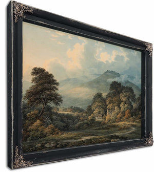 Extensive Landscape With Distant Mountains By John Glover