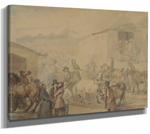 Piotr Michałowski Fair In Mosciska (1840 1844) By Piotr Michałowski