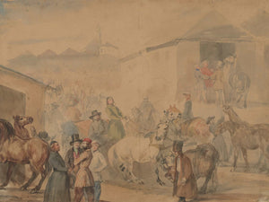 Piotr Michałowski Fair In Mosciska (1840 1844) By Piotr Michałowski