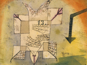 Paul Klee Falling Bird By Paul Klee