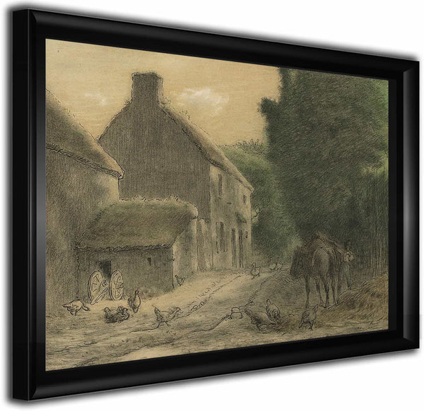 Farm House At Gruchy By Jean Francois Millet