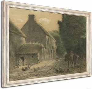 Farm House At Gruchy By Jean Francois Millet