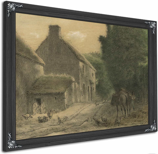 Farm House At Gruchy By Jean Francois Millet