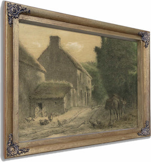 Farm House At Gruchy By Jean Francois Millet