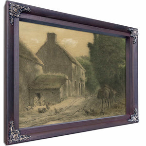 Farm House At Gruchy By Jean Francois Millet