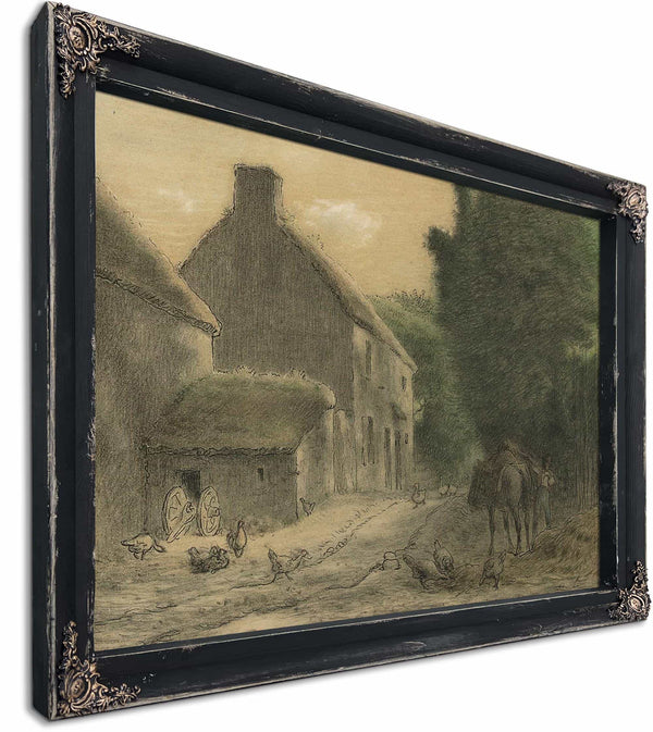 Farm House At Gruchy By Jean Francois Millet