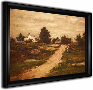 Farmhouse On A Hill By Charles Linford