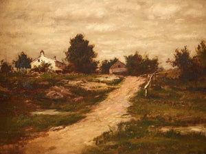 Charles Linford Farmhouse On A Hill By Charles Linford