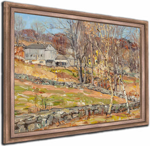 Farmstead And Stone Fence By George Gardner Symons