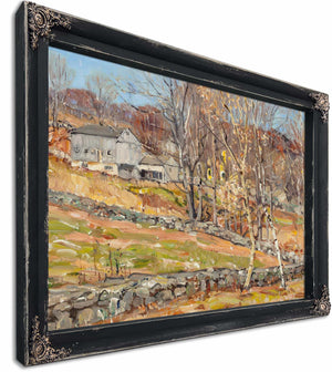 Farmstead And Stone Fence By George Gardner Symons