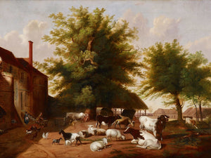 Jacob Cox Farmyard Scene By Jacob Cox