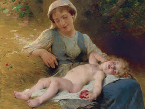 Leon Jean Basile Perrault Fast Asleep By Leon Jean Basile Perrault