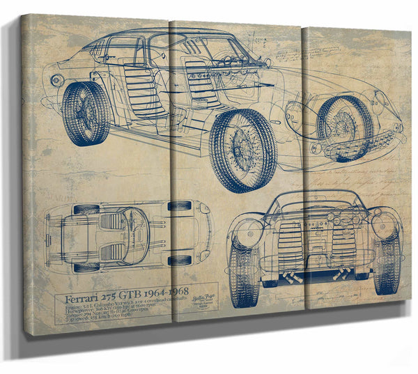 Ferrari 275 Gtb 1964 1968 Wall Art from Bella Frye.