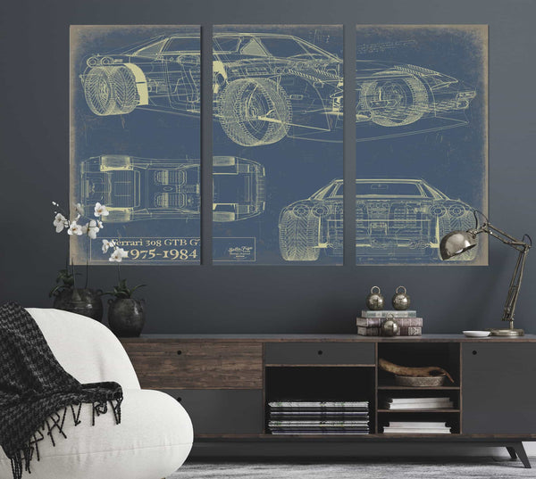 Ferrari 308 Gtb Gts 1975 1984 Wall Art from Bella Frye.