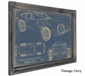 Ferrari 365 Daytona gtb4 1968 1973 Wall Art from Bella Frye.