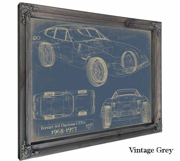 Ferrari 365 Daytona gtb4 1968 1973 Wall Art from Bella Frye.