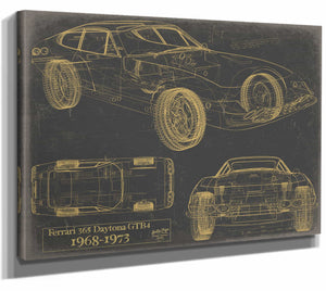 Ferrari 365 Daytona gtb4 1968 1973 Wall Art from Bella Frye.