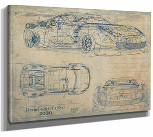 Ferrari 488 gt3 Evo 2020 Wall Art from Bella Frye.