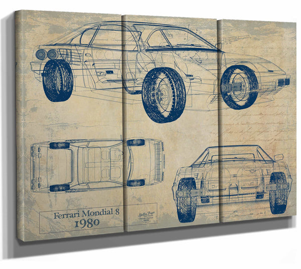 Ferrari Mondial 8 1980 Wall Art from Bella Frye.