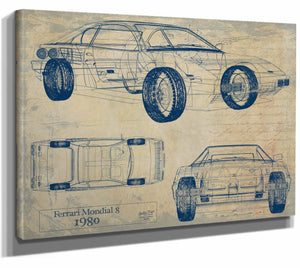 Ferrari Mondial 8 1980 Wall Art from Bella Frye.