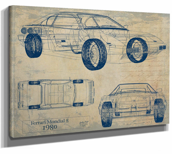 Ferrari Mondial 8 1980 Wall Art from Bella Frye.