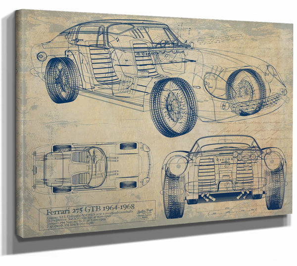 Ferrari 275 Gtb 19641968 Wall Art from Bella Frye.