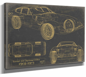 Ferrari 365 Daytona Gtb 4 1968-1973 Wall Art from Bella Frye.