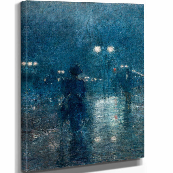 Childe Hassam Fifth Avenue Nocturne By Childe Hassam