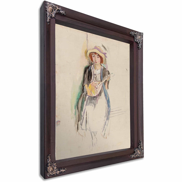 Fille A La Mandoline By Jules Pascin