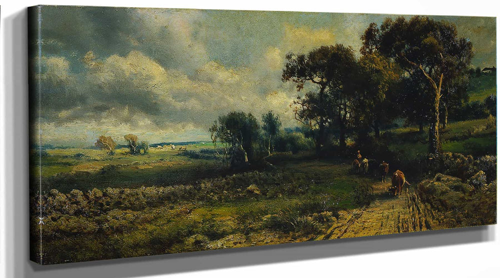 George Inness Fleecy Clouds By George Inness