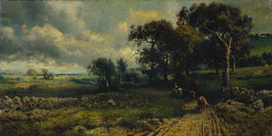 George Inness Fleecy Clouds By George Inness