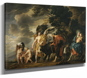 Jacob Jordaens Flight Of The Holy Family Into Egypt By Jacob Jordaens