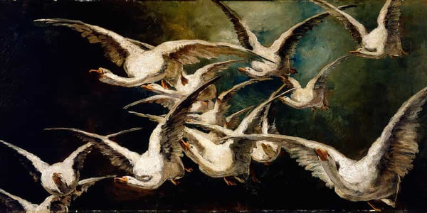 Elizabeth Nourse Flock Of Geese By Elizabeth Nourse