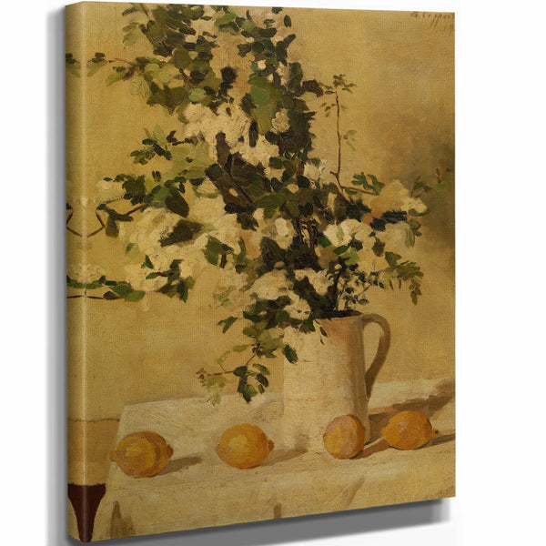 Alberic Coppieters Flowers And Lemons (1900) By Alberic Coppieters