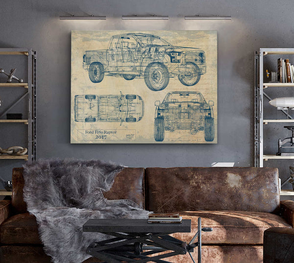 Ford f150 Raptor 2017 Wall Art from Bella Frye.