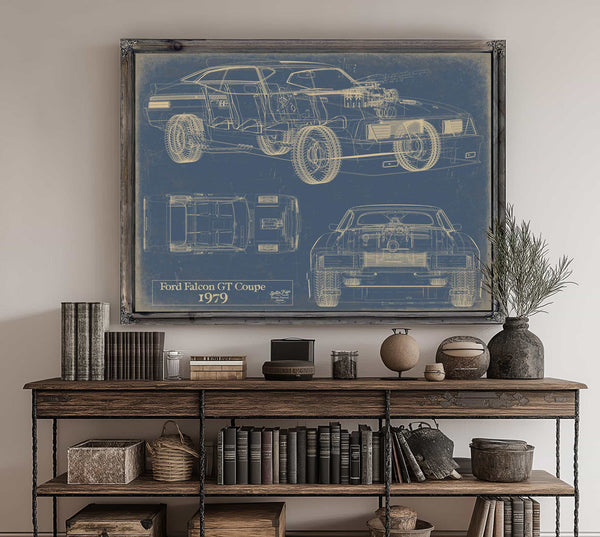 Ford Falcon Gt Coupe Interceptor Mad Max 1979 Wall Art from Bella Frye.