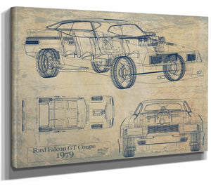 Ford Falcon Gt Coupe Interceptor Mad Max 1979 Wall Art from Bella Frye.