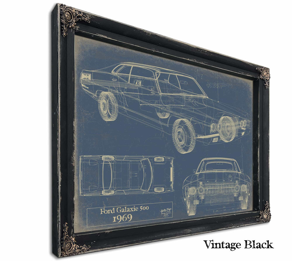 Ford Galaxie 500 Fastback 1969 Wall Art from Bella Frye.